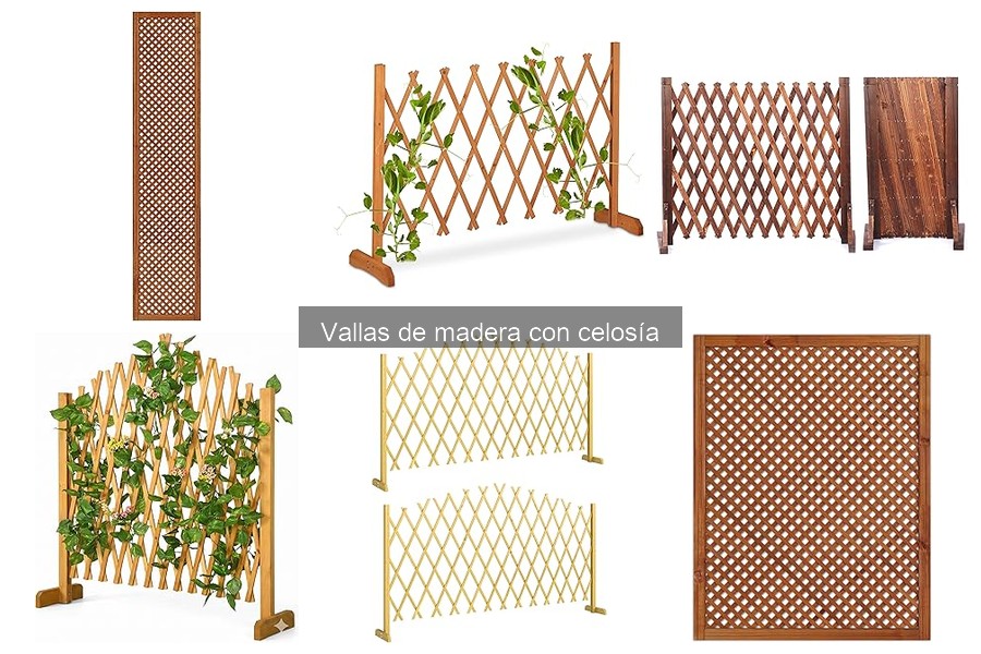 ¿Qué son las vallas de madera con celosía? Características