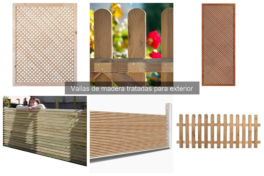 Qué son las vallas de madera tratadas para exterior