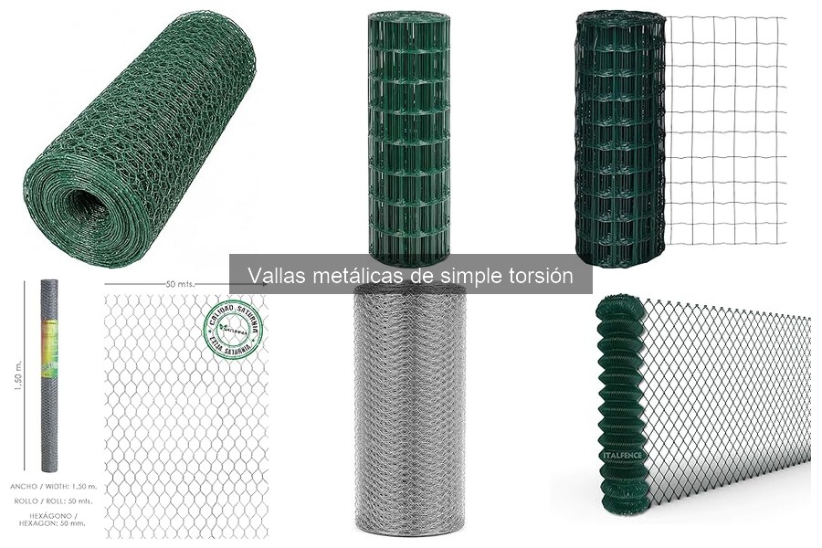¿Qué son las vallas metálicas de simple torsión?