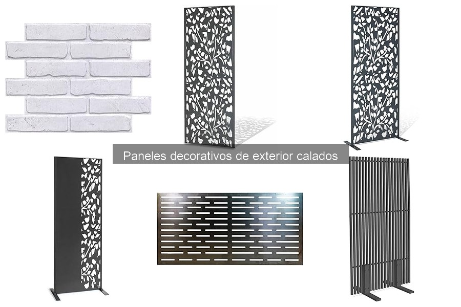 ¿Qué son los paneles decorativos de exterior calados?