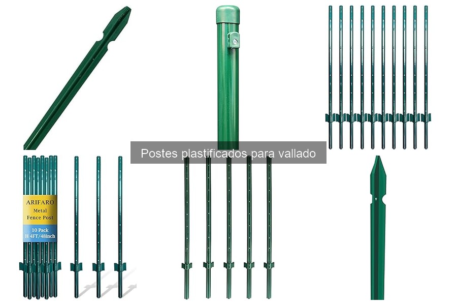 ¿Qué son los postes plastificados para vallado?