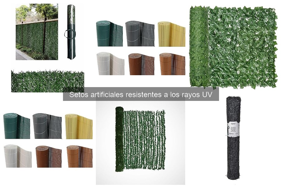 ¿Qué son los setos artificiales resistentes a los rayos UV?