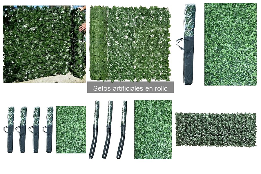 Setos artificiales en rollo: resistencia a las inclemencias