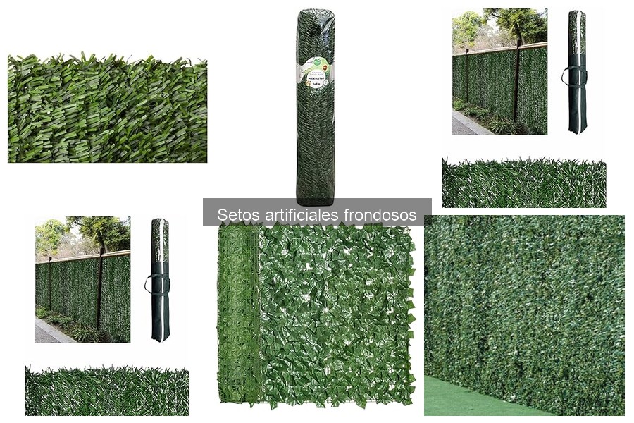 Setos Artificiales Frondosos para Balcones y Terrazas