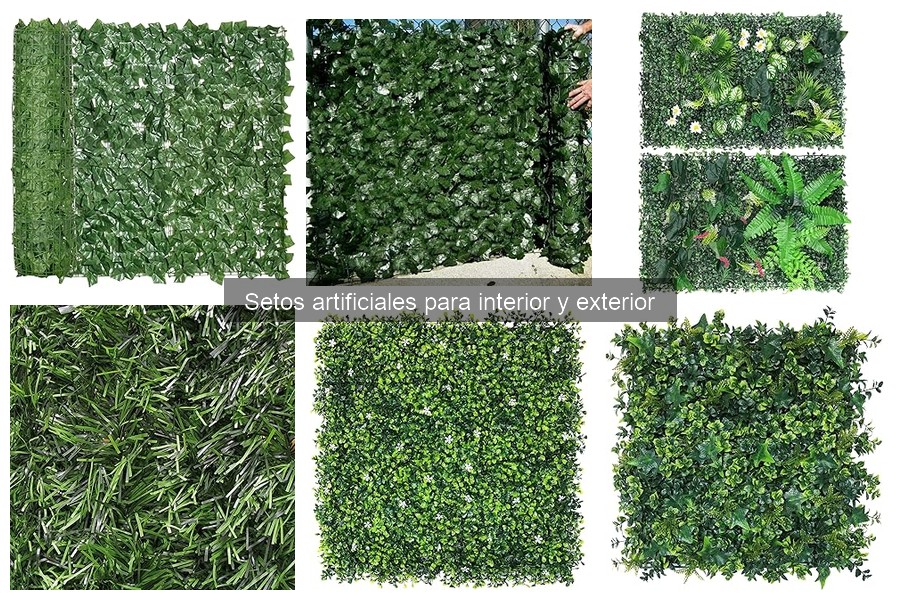 Setos artificiales para espacios pequeños: opciones de diseño