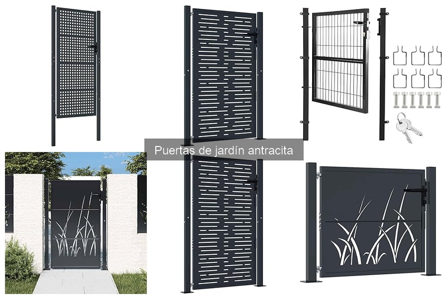Soluciona problemas comunes con puertas de jardín antracita