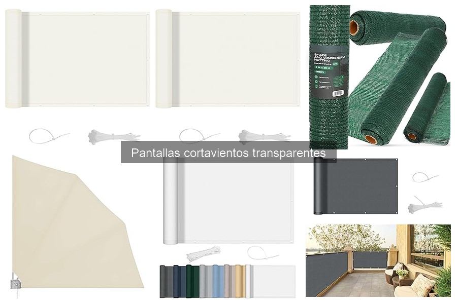 ¿Son resistentes al clima las pantallas cortavientos transparentes?