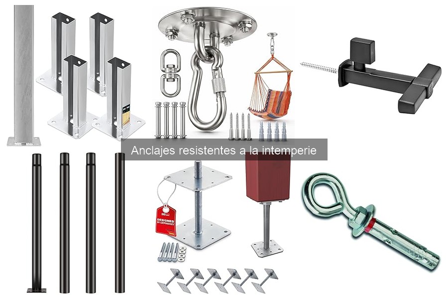 Tipos de anclajes resistentes a la intemperie para tu proyecto