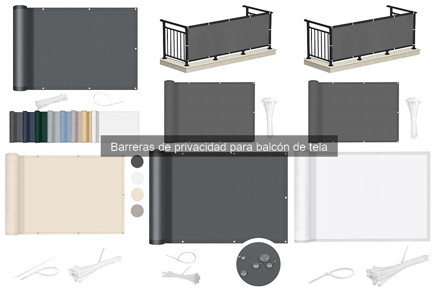 Tipos de barreras de privacidad para balcón de tela