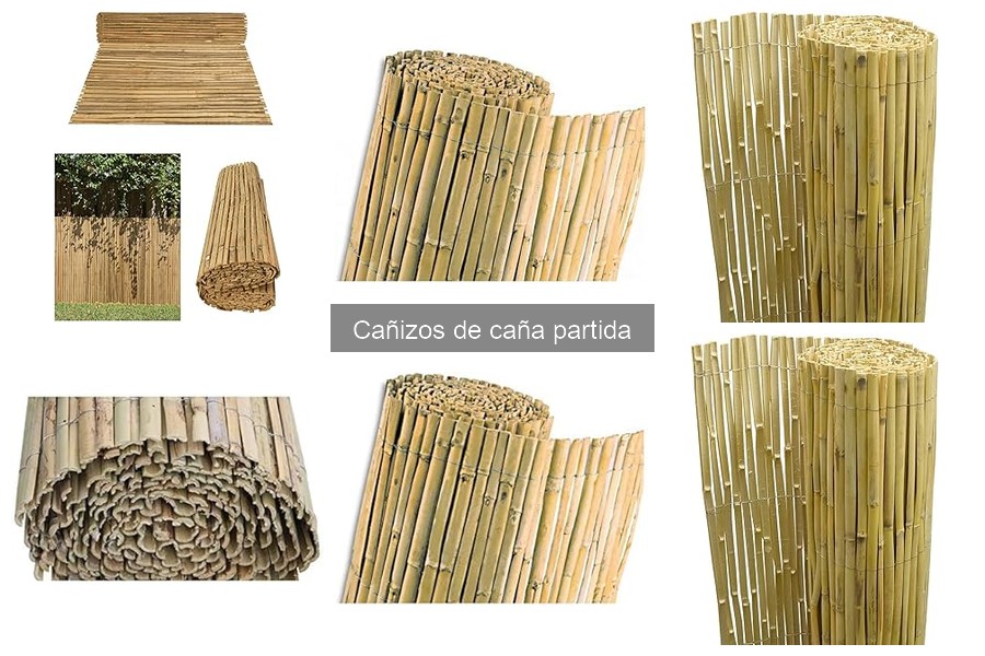 Tipos de cañizos de caña partida: características y usos