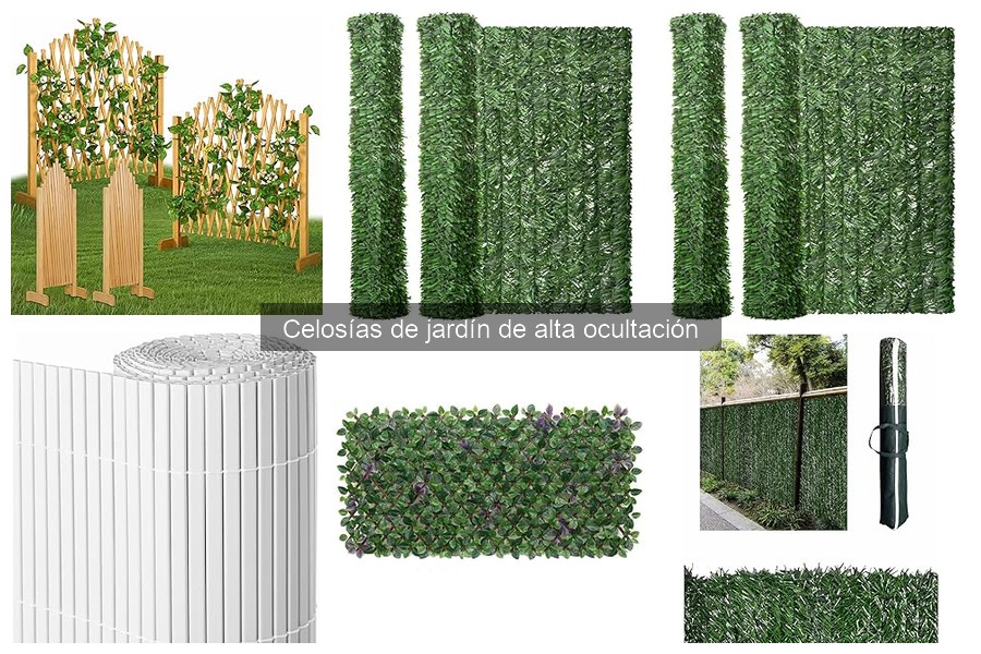 Tipos de Celosías de Jardín de Alta Ocultación