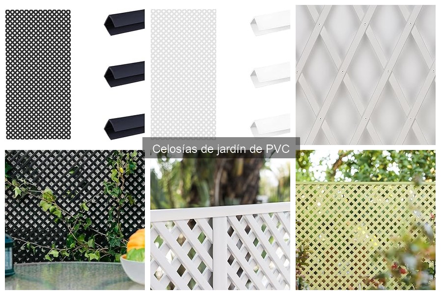 Tipos de celosías de jardín de PVC y sus aplicaciones