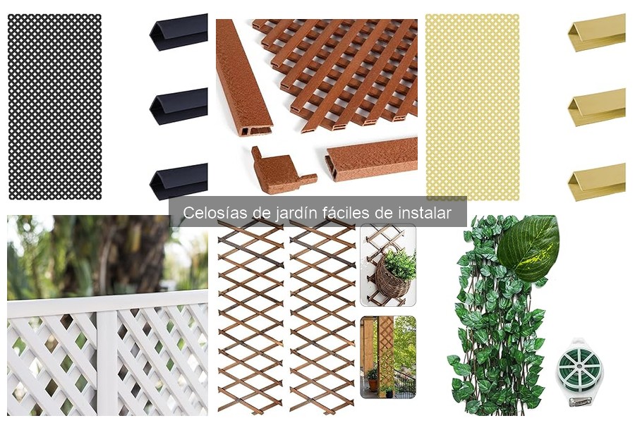 Tipos de celosías de jardín fáciles de instalar