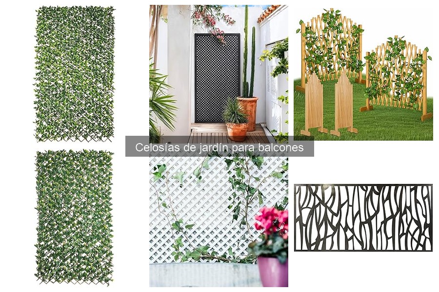 Tipos de celosías para balcones: materiales y estilos
