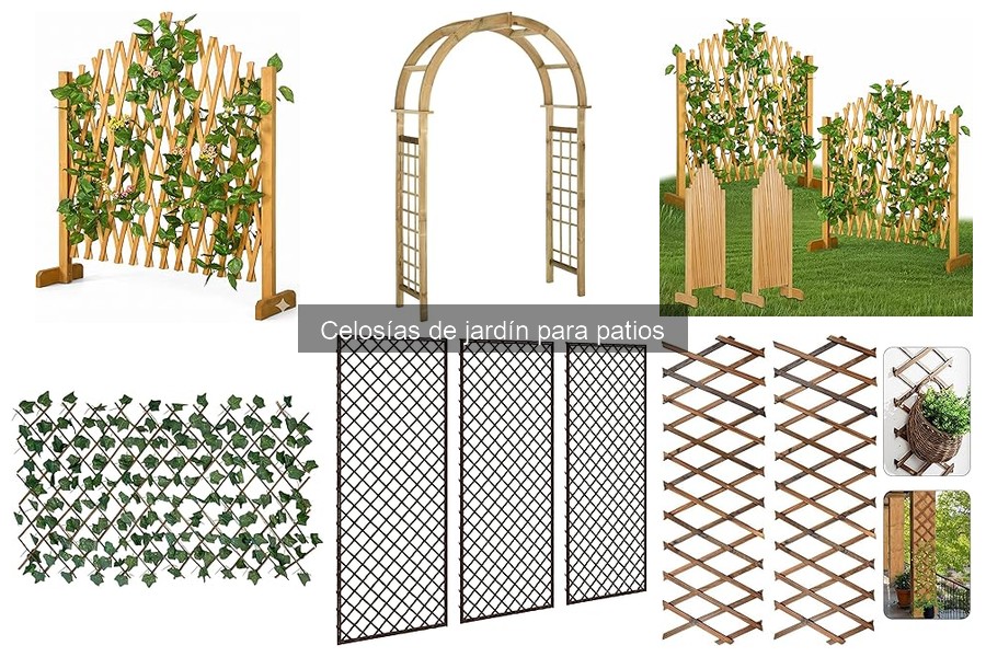 Tipos de celosías para patios: materiales y estilos
