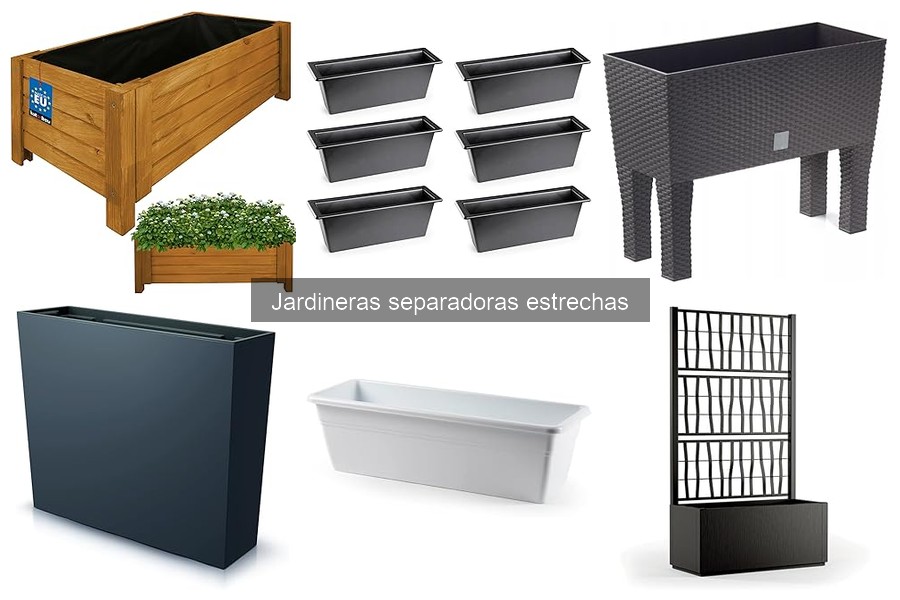 Tipos de jardineras separadoras estrechas para tu jardín