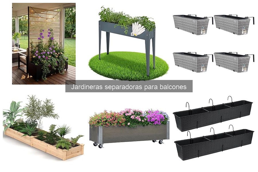 Tipos de jardineras separadoras para balcones: guía completa