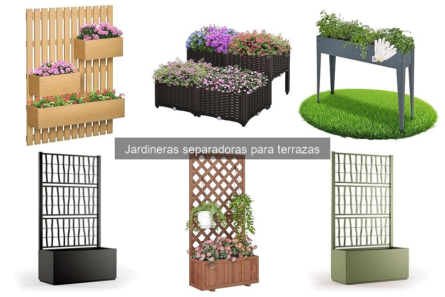 Tipos de jardineras separadoras para terrazas: materiales y estilos