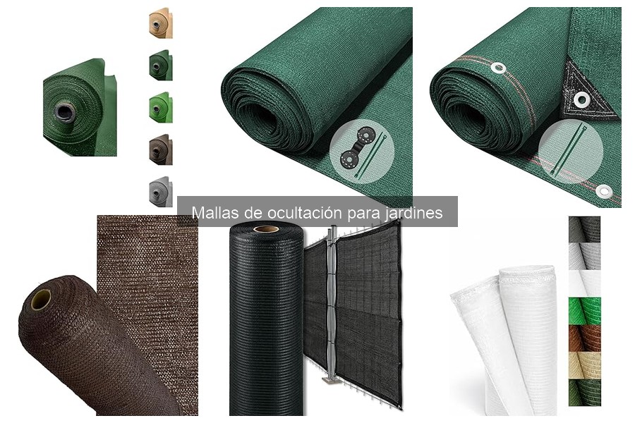 Tipos de mallas de ocultación para jardines: materiales y usos