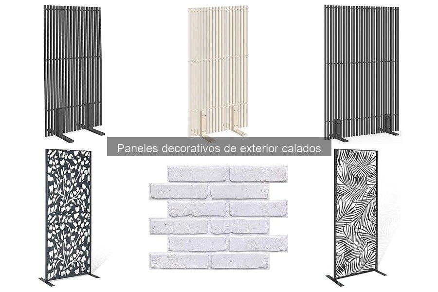 Tipos de paneles decorativos de exterior calados