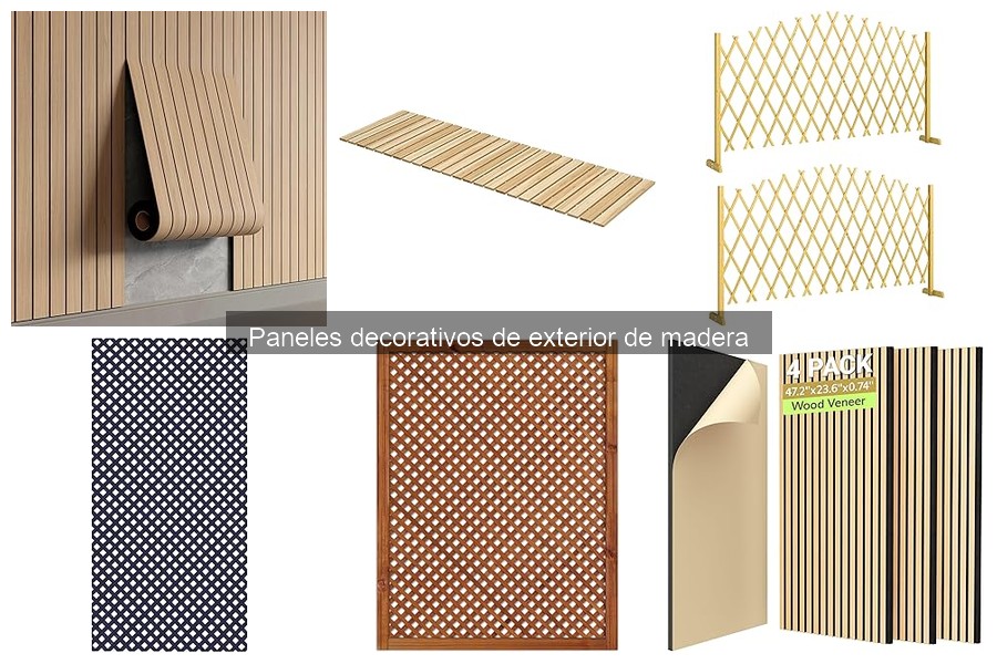 Tipos de paneles decorativos de exterior en madera