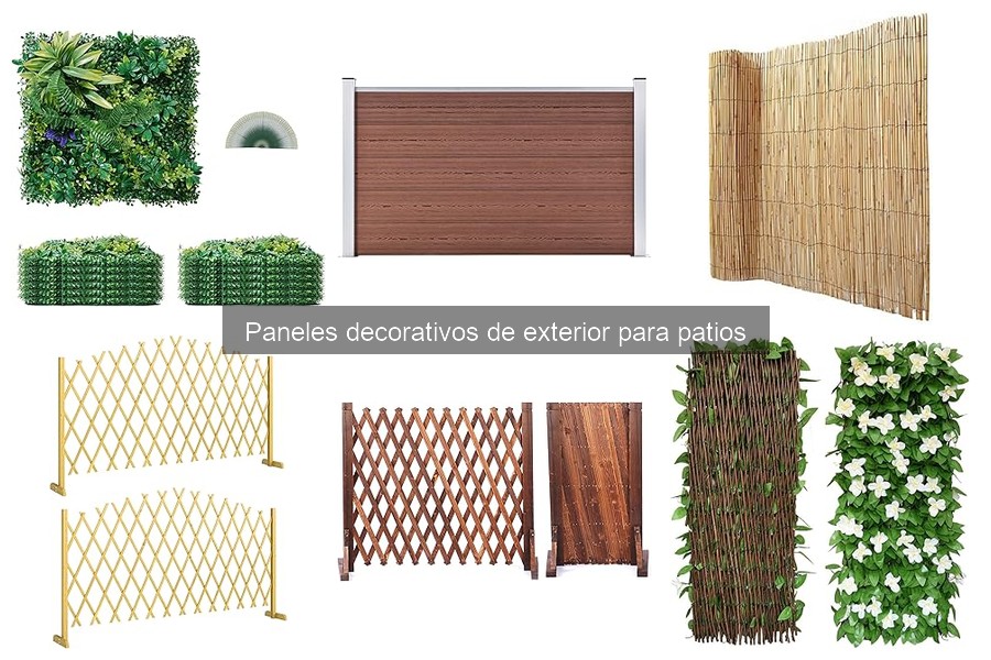 Tipos de paneles decorativos para patios: guía completa