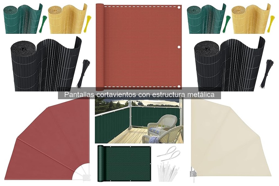Tipos de pantallas cortavientos metálicas para exteriores