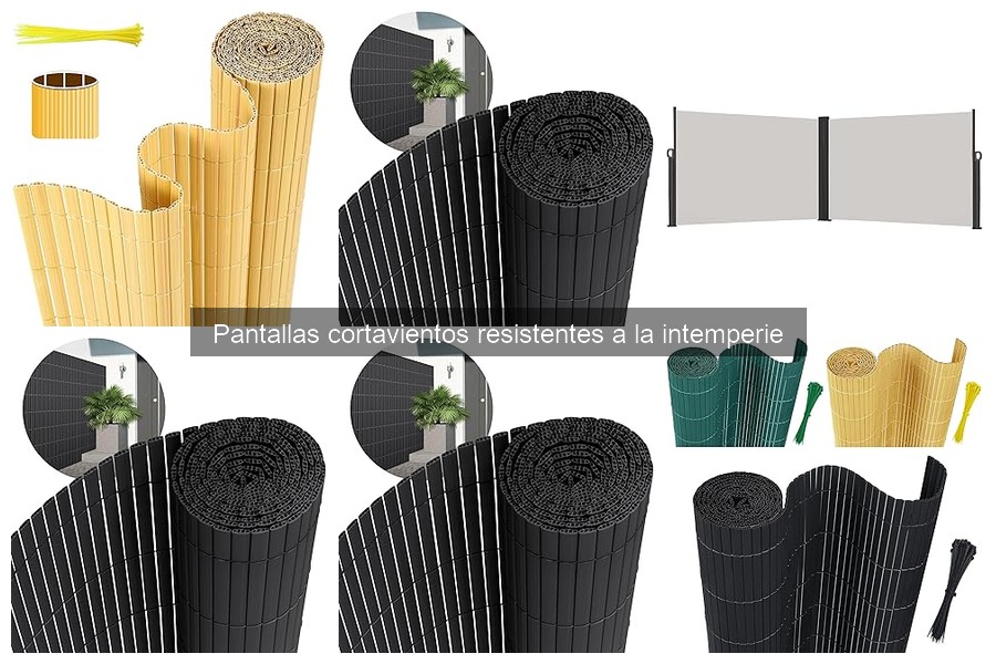 Tipos de pantallas cortavientos para exteriores: opciones y materiales