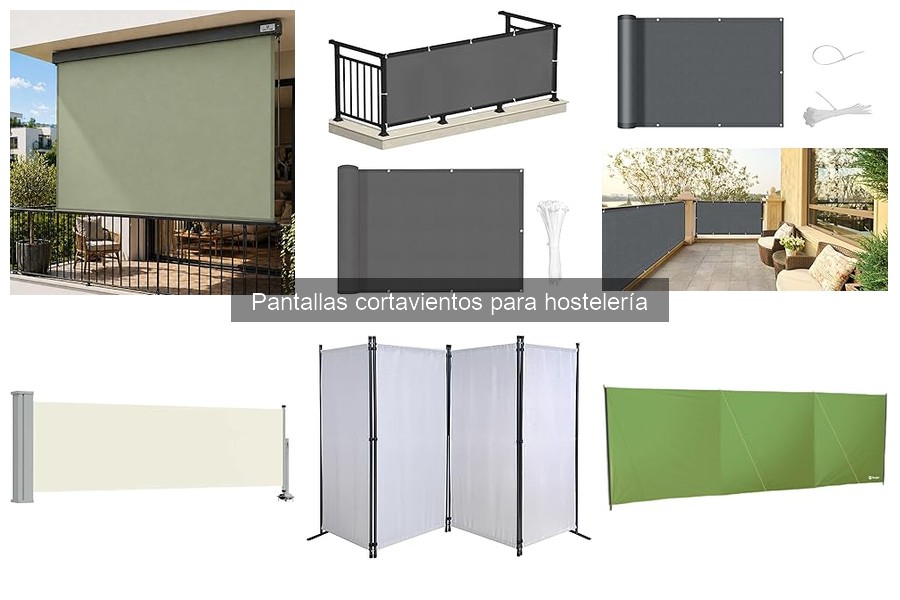 Tipos de pantallas cortavientos para hostelería: Guía completa