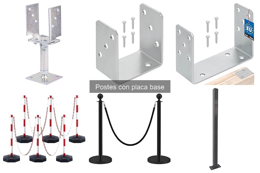 Tipos de postes con placa base: Guía completa para elección