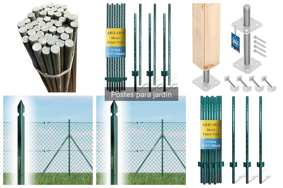 Tipos de postes para jardín y sus usos esenciales