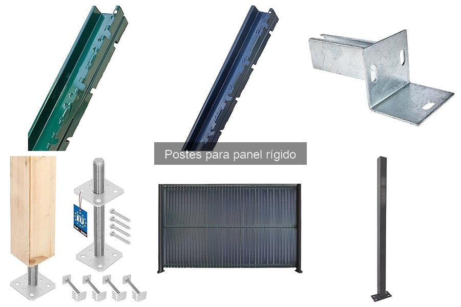 Tipos de postes para panel rígido: materiales y aplicaciones