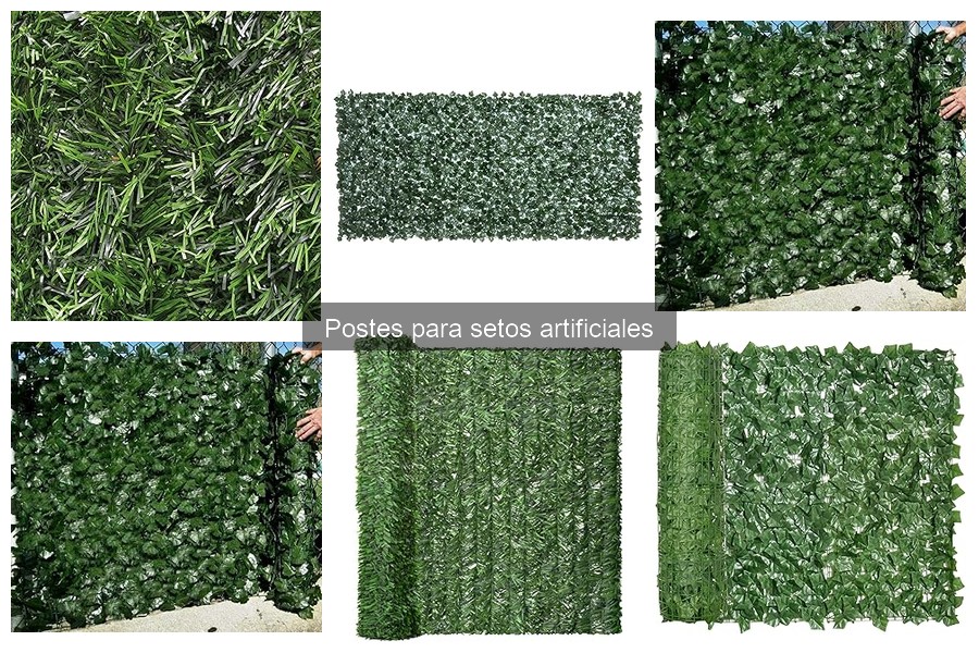 Tipos de postes para setos artificiales: guía completa