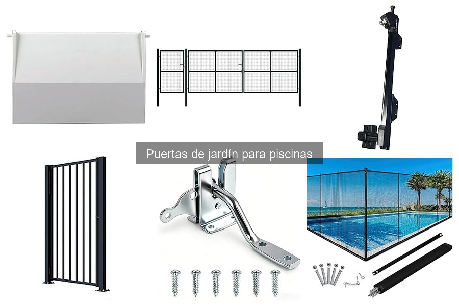 Tipos de puertas de jardín adecuadas para piscinas