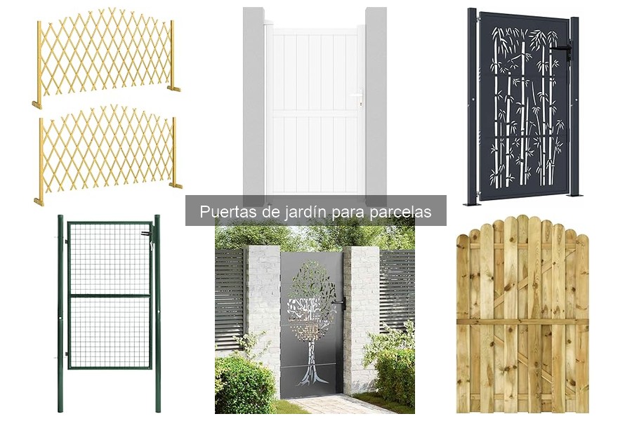 Tipos de puertas de jardín para parcelas: madera, metal y más