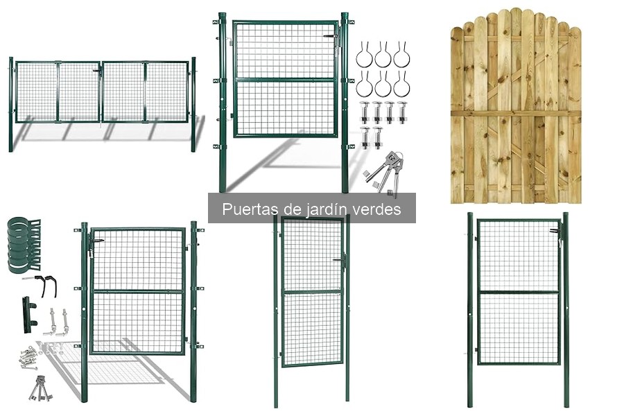 Tipos de puertas de jardín verdes: opciones y estilos