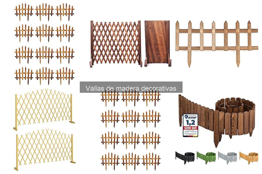 Tipos de vallas de madera decorativas: características y usos