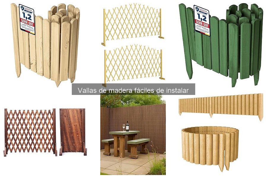Tipos de Vallas de Madera Fáciles de Instalar para Jardines
