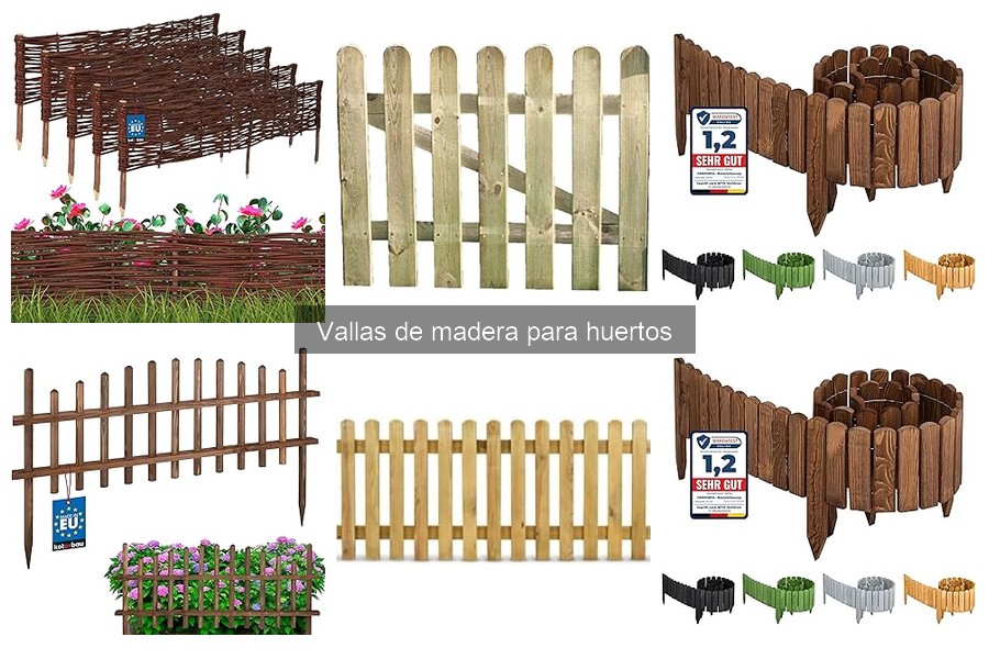 Tipos de vallas de madera para huertos: estilos y diseños