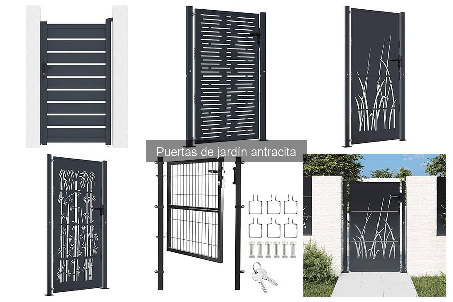 Todo sobre las puertas de jardín antracita: características y estilos