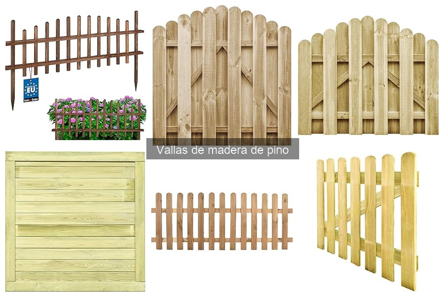 Vallas de Madera de Pino: Ideas de Bricolaje Creativas