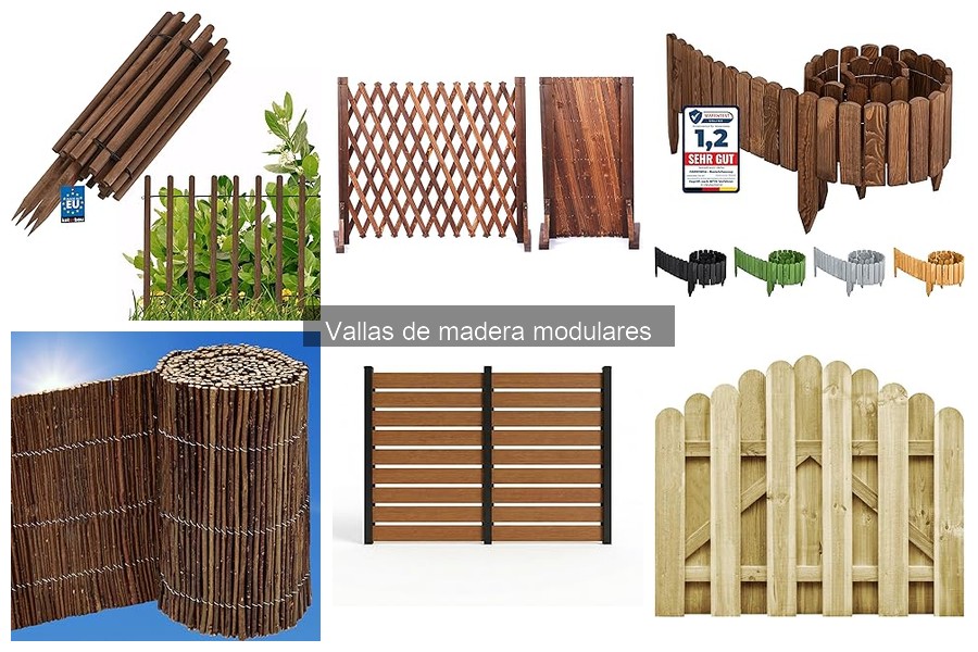 Vallas de madera modulares: características y usos comunes