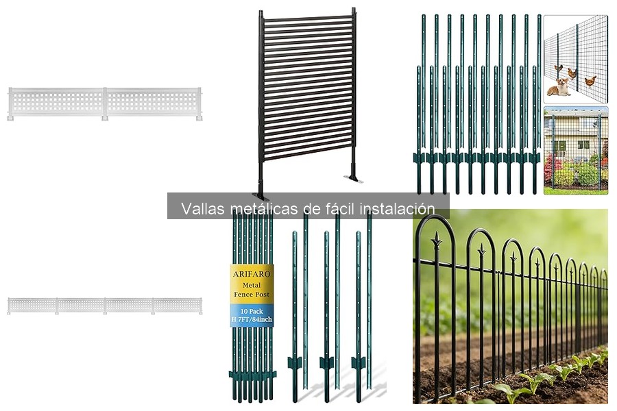 Vallas metálicas de fácil instalación: características y ventajas