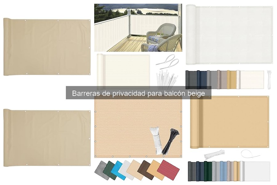 Ventajas de las Barreras de Privacidad para Balcón Beige