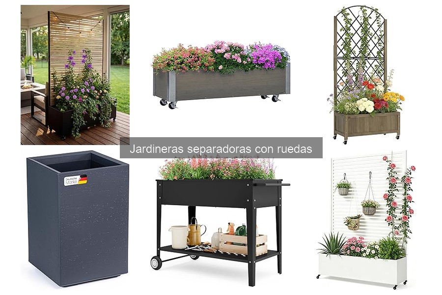 Ventajas y desventajas de jardineras separadoras con ruedas