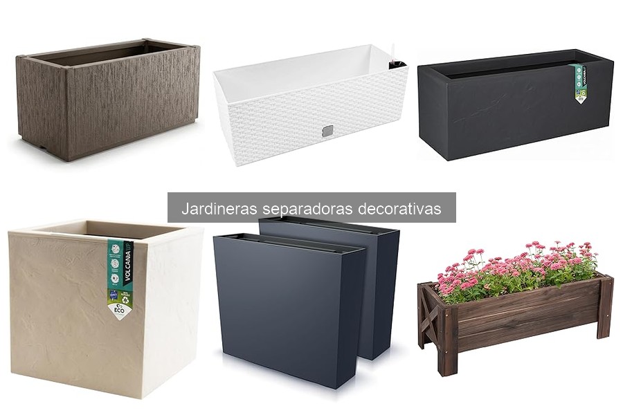 Ventajas y desventajas de jardineras separadoras decorativas