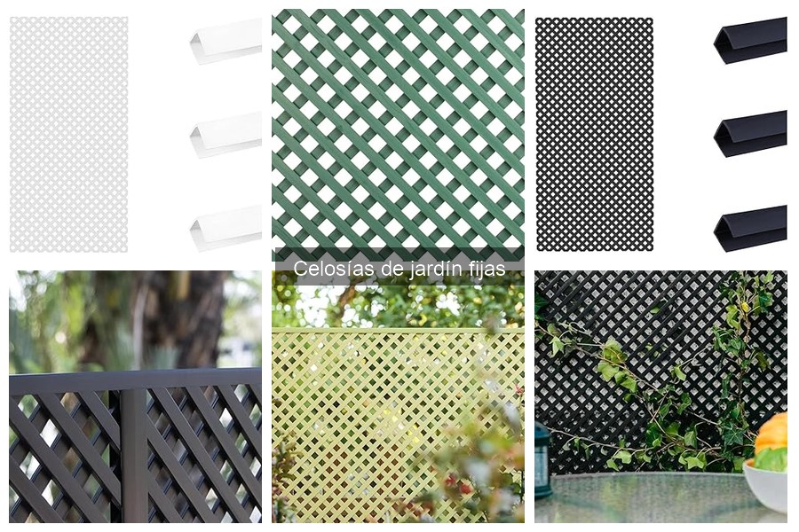 Ventajas y desventajas de las celosías de jardín fijas