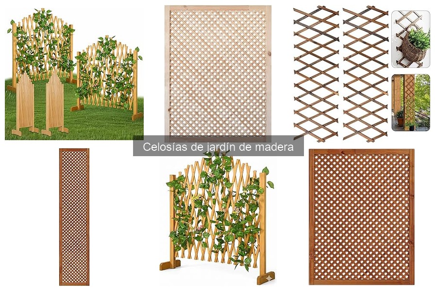 Ventajas y desventajas de las celosías de madera en jardín