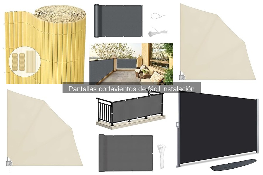Ventajas y desventajas de pantallas cortavientos de fácil instalación