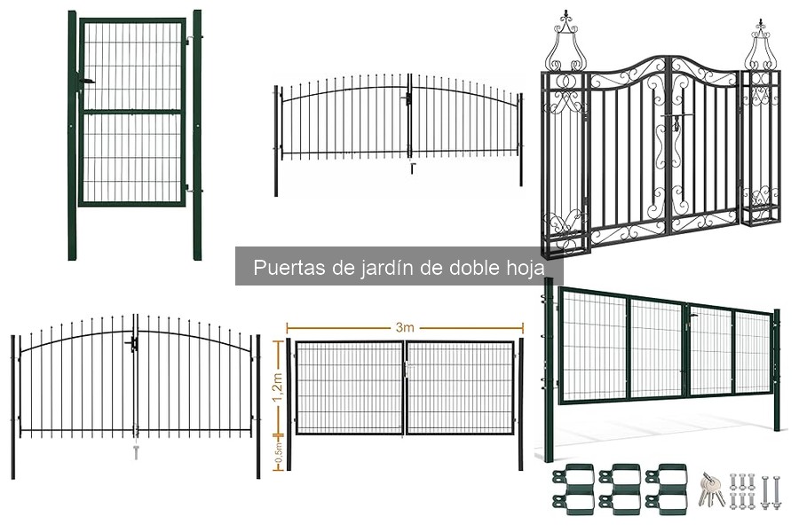 Ventajas y desventajas de puertas de jardín de doble hoja